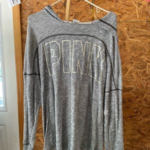 Victorias Secret Pink Gray Sweatshirt size medium